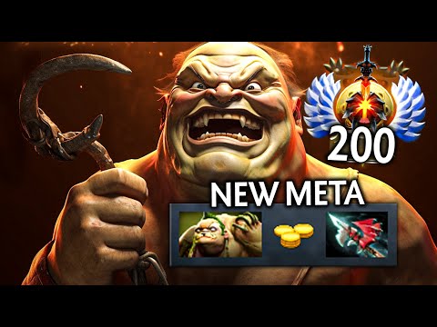 This Rank 200 has his own WEAPON! Hurricane Pike Pudge 100% New Meta 7.34 Patch