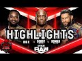 BIG E VS BOBBY LASHLEY VS ROMAN REIGNS HIGHLIGHTS