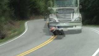 preview picture of video 'Ban 18-Wheelers On The Dragon at Deals Gap, NC.'