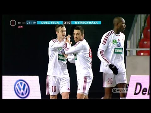 Tisza Tibor gólja a DVSC-TEVA - Nyíregyháza Spartacus mérkőzésen