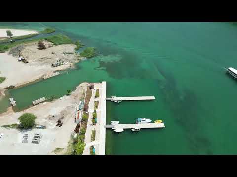 BEAUTIFUL  OLD TOWN SKRADIN CROATIA CINEMATIC  DRONE VIEW OF THE MOUNTANINOUS, FOREST TERRAIN IN 4K