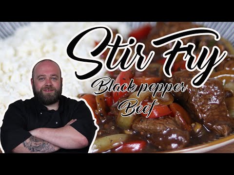 Beef stir fry in black pepper sauce - black pepper beef recipe