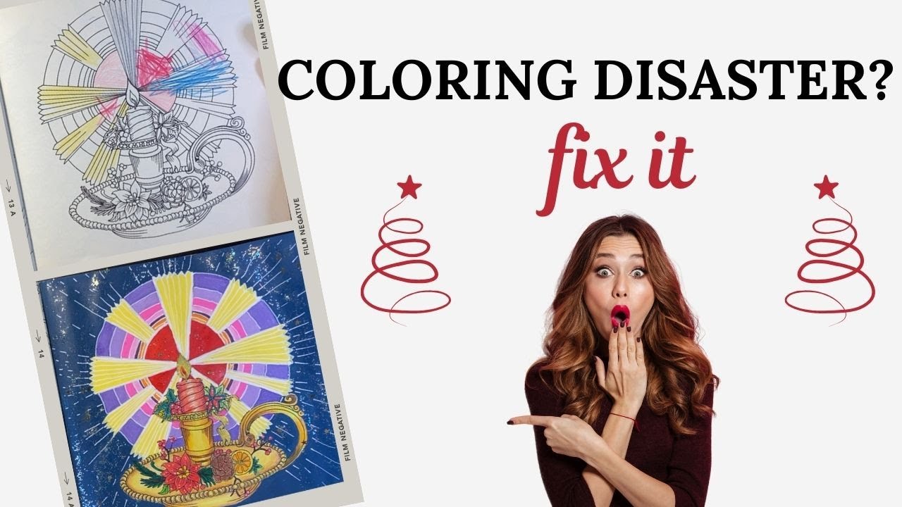 Coloring Page Disaster? - How I fix it.