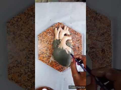 h for heart clay art