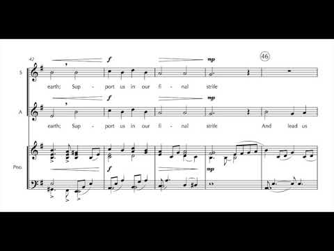 David von Kampen - "Lord, Keep Us Steadfast" for SA and piano - with score