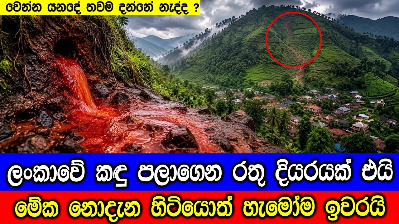 ලංකාවේ කඳු පලාගෙන එන මේ රතු දියරය මොකද්ද ? Why Sri Lanka’s Mountain Wate