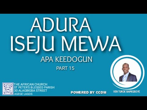 ADURA ISEJU MEWA  I 2nd October 2020 | VEN TUNDE BAMIGBOYE