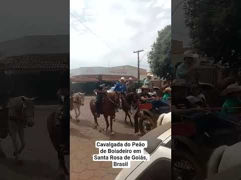 #Cavalgada da #Festadopeao de Boiadeiro, em Santa Rosa de Goiás, Brasil!