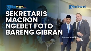 SEKRETARIS MACRON 'NGEBET' AJAK FOTO WAPRES GIBRAN di Sela Forum KTT G20 Afrika Selatan