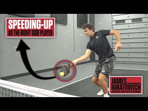Speed-Up Down the Line: Pickleball Right-Side Positioning