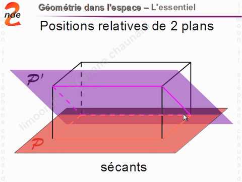 Cours de Math Seconde - Géométrie dans l'espace - droites plans Mathématiques 2nde