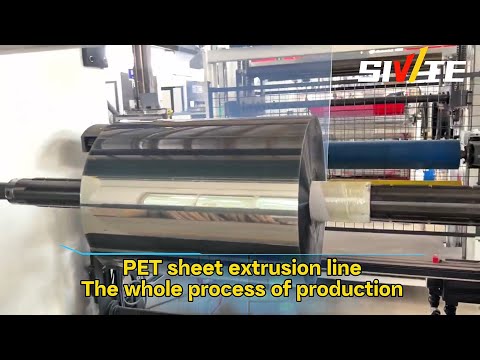 PET plastic sheet extrusion line, 75 twin screw extruder#plastic #extruder #machine #factory