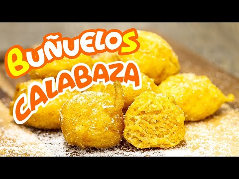 Receta BUÑUELOS de CALABAZA ✨ Con INGREDIENTE EXTRA ✨