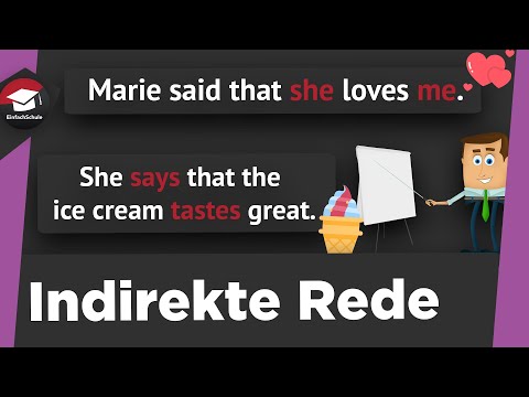 Indirect speech - Reported speech simply explained - formation, use and special features explained!