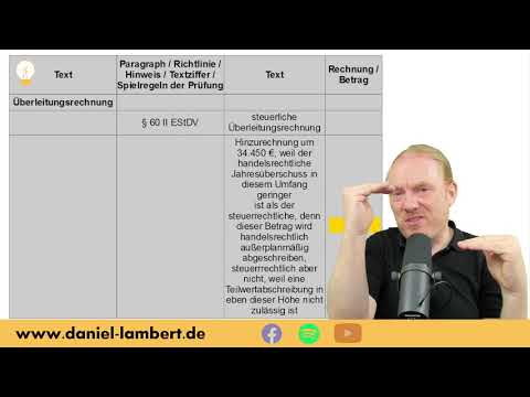 Paragraphenketten - Überleitungsrechnung nach § 60 II EStDV - worauf kommt es an?
