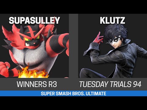Tuesday Trials 94 SSBU Winners R3 - SupaSulley (Incineroar, Kazuya) vs Klutz (Joker)