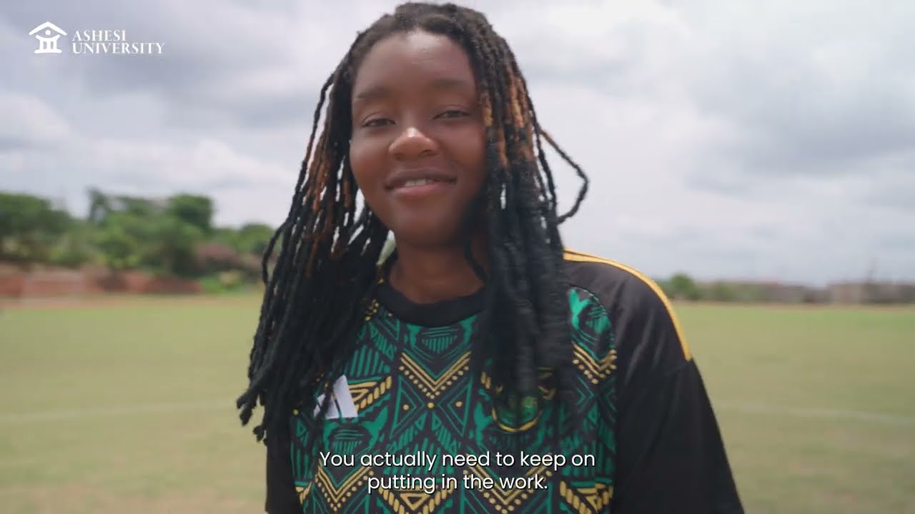 Students playing sport at Ashesi