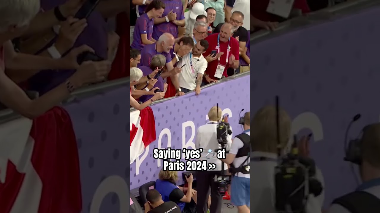 A moment we'll never forget, right here at the Olympics. ❤️ #Olympics #Paris2024 #Sports
