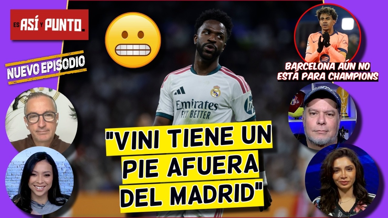 VINICIUS JR está TRISTE en el REAL MADRID. NO juega como una SUPERESTRELLA | Es Así y Punto