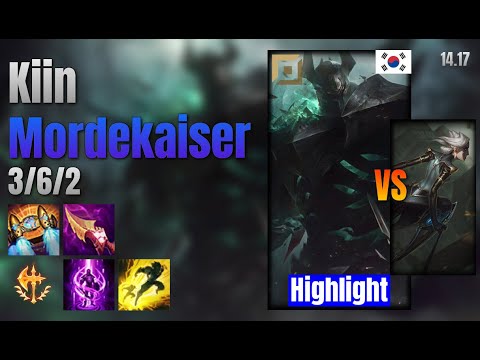 Kiin Top Mordekaiser vs Camille lol KR solo rank Highlight 14.17
