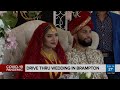 Drive-thru wedding in Brampton