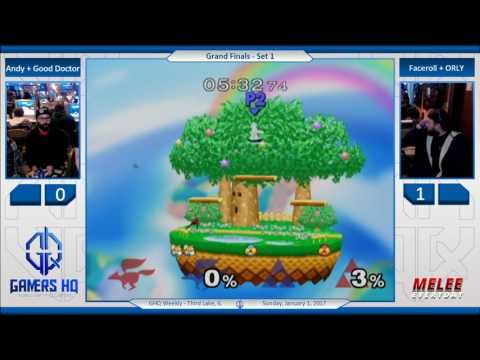 GHQ Weekly [1/1/17] - Andy & Good Doctor vs. Captain Faceroll & WIT | ORLY - SSBM - Doubles GFs