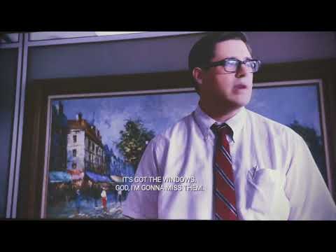 Harry Crane gives his beloved windowed office to Pete Campbell