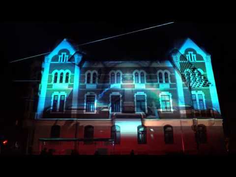 [4K] Timisoara 30 - Proiectie 3D - Piata Maria 16 Decembrie 2019