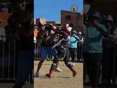 Aficionados a puño limpio en Llallagua-Potosi 💪🇧🇴🔥 #costumbres ##takanakuy #tinku #llallagua