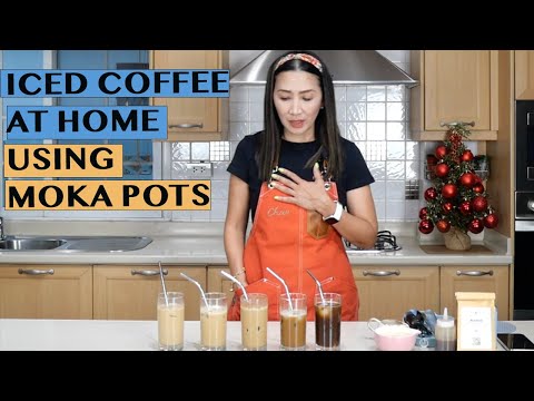 HOW TO MAKE ICED COFFEE AT HOME USING MOKA POTS