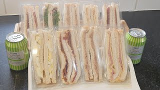 Make your own assorted MoneySaving nicely packaged sandwiches