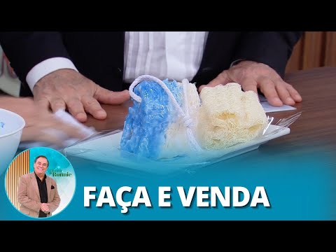Peter Paiva ensina a fazer sabonete na bucha vegetal. Veja!