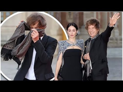 Mick Jagger Battles a Strong Wind at Versailles Palace on 9/20/23
