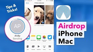 How to use Airdrop - Send Photos & Files between iPhone & Mac