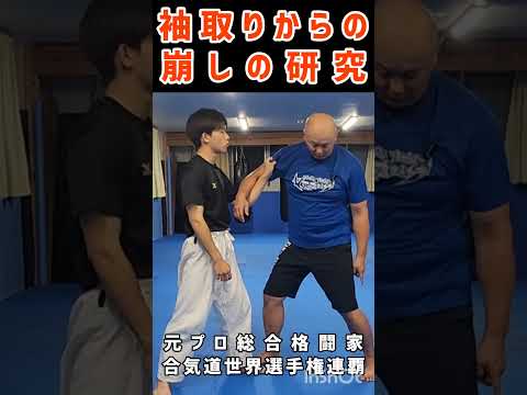 【袖取りからの崩しの研究②】誰でも再現できるしおり式身体操作教室 #shorts #しおり式身体操作