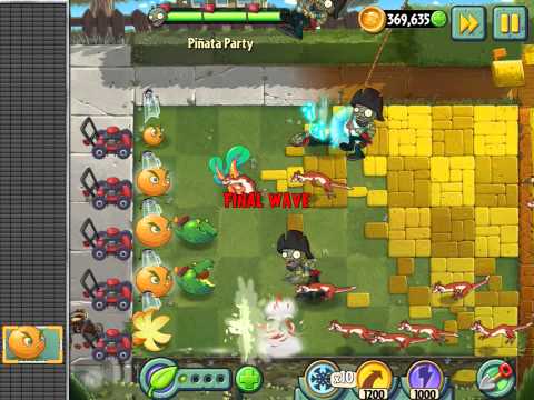 Plants vs Zombies 2 - Piñata Party - Weasel Invaders!!