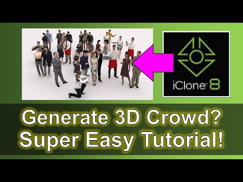 How to Generate Crowd | iClone 8 Super Easy Tutorial