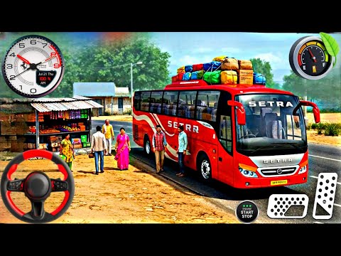 Death Road Coach Bus Simulator 2025 - Offroad Bus Driving Highway Uphill 3D - Android GamePlay #3