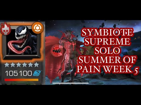 Summer of Pain Week 5 Solo with Symbiote Supreme vs. Venom  | MCOC
