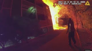 Pearl Street fire video shows man jumping from building
