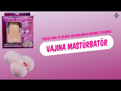2 İşlevli Anal ve Vajinal Kullanılabilen Kademeli Titreşimli Vajina Mastürbatör