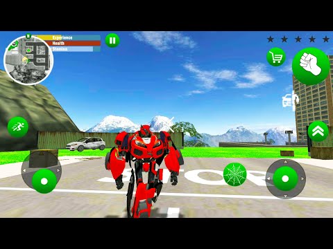 Flying Robot Car Battle Simulator - 3D Game of transformers driving car like GTA - Android Game