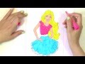 Барби: раскраска-мультик / Barbie: coloring pages 