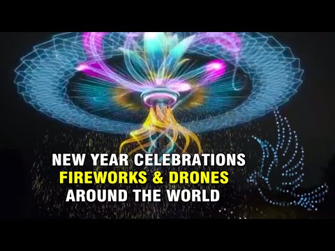 DJ Byoung - NEW YEAR CELEBRATIONS, FIREWORKS, DRONES AROUND THE WORLD - 24 Time Zones