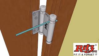 Ritz Double action spring hinges Installation