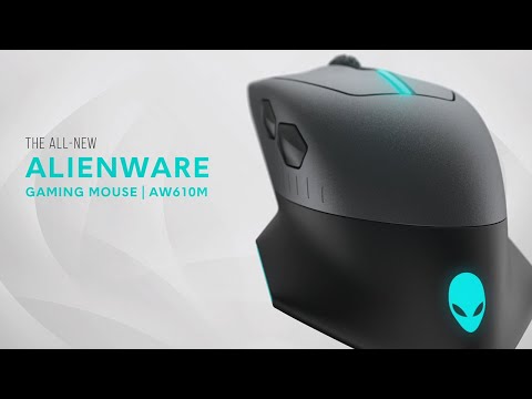 Dell alienware aw610m rgb wired & wireless gaming mouse with...