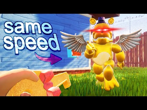 FNAF but I'm Suddenly as Fast as Flying Fredbear in Hello Neighbor 🙏