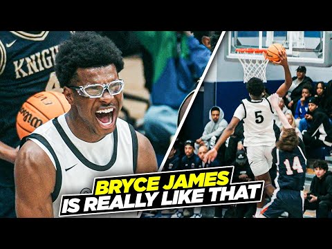 Bryce James FULL Senior Season Highlights! | 8 Min of Him Going NUTS!