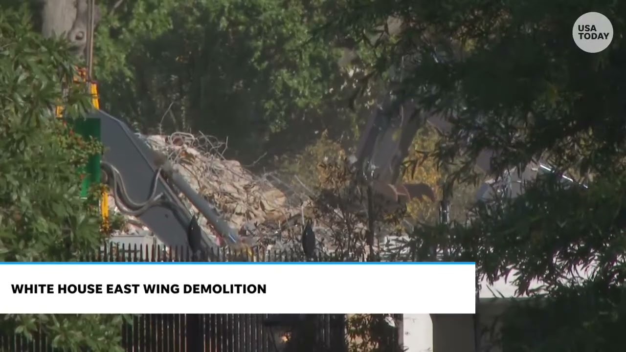 White House East Wing demolition at site of Trump's ballroom continues amid government shutdown