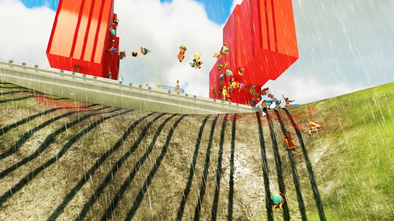 客に命をかけさせて本当のフォールガイズをやらせるプラネットコースター２